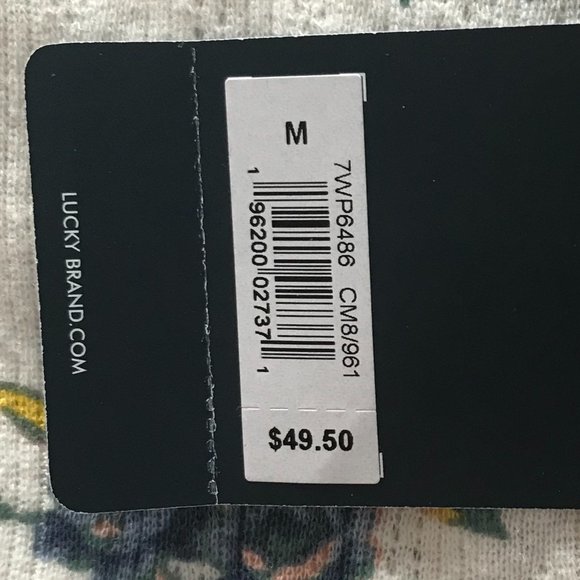 Lucky Brand Cotton Floral Henley (NWT) - Picture 12 of 13